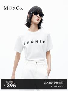 Футболка женская Moco с принтом, белый