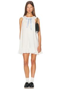 Летняя винтажная ночная сорочка Helsa, White