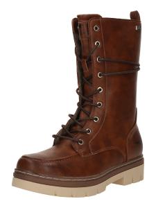Ботинки на шнуровке MUSTANG, коричневый