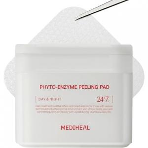 Отшелушивающая подушечка для лица Phyto Enzyme Peeling Pad Vegan с LHA Mediheal