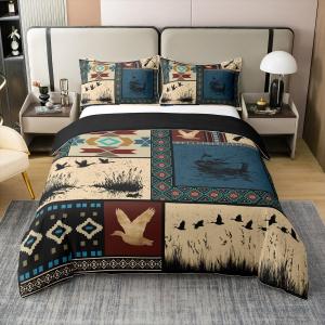 Erosebridal Комплект постельного белья, Beige Blue Black