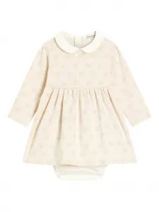 Платье с монограммой Dolce & Gabbana Kids, нейтральный