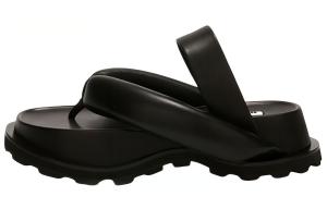 JIL SANDER Стильные женские сандалии черного цвета