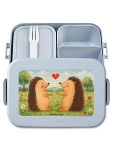 Mr. & Mrs. Panda Дизайн ланчбокса "Ежик" без слов, пастельно-голубой цвет