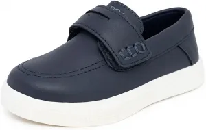 Повседневные лодочные мокасины Nautica для детей - школьная обувь для мальчиков (младенцы/маленькие дети/старшие дети), темно-синий
