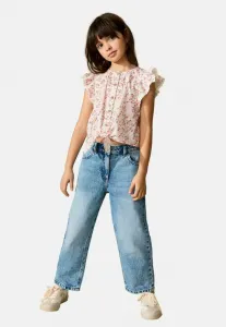 Блузка прямого кроя с завязками спереди Next, Pink Floral