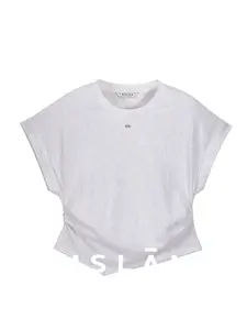 Футболка MSlan 2024 с неровным подолом, кремовый