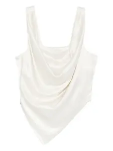 Топ Petra без рукавов Nanushka, белый