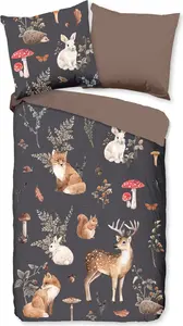 Пододеяльник Pure 135x200 + 1* 80x80 см - осенние животные Muller Textil