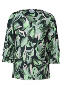 Блуза CECIL, зеленый/темно-зеленый