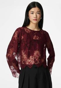 Блуза Pieces MIT LANGEN ÄRMELN PCRINNE , Tawny Port/Dark Red