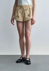 Шорты с вышивкой Sandro, Kaki