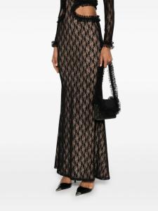 Self-Portrait сумка на плечо с кристаллами и кружевом, черный