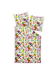 Постельное белье разноцветное Janine, 155 x 200 + 80 x 80 см