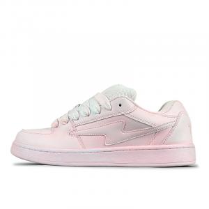 LuzaoT Низкие женские кроссовки для скейтбординга SUPER DRAG Puffy Shoes, светло-розовые, полированные