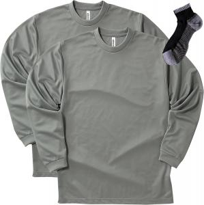 Футболка с длинными рукавами и круглым вырезом Glimmer 00304-ALT, сухая, 113 г (4,4 унции), серый