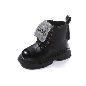 Водонепроницаемые детские кожаные ботинки средней высоты для детей 3–7 лет TONYBEAR, коричневый