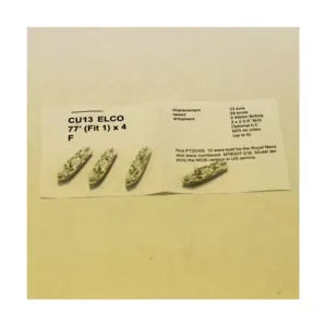 Элко 77' (впнфит 1), Figurehead Ships - WWII Coastal Forces - United States (1:1250) (Noble Miniatures)