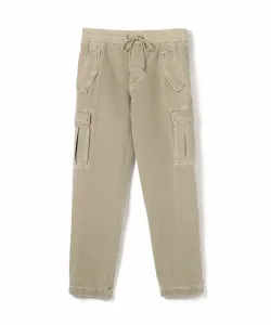 Хлопковые махровые брюки-карго MWCT1412