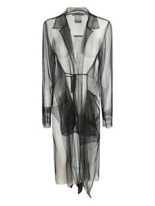 Пальто из тюля Maria Calderara, черный