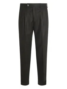 Брюки со складками на манжетах GTA  Pantalone, коричневый