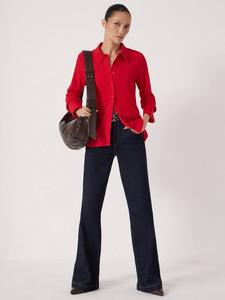 Текстурная рубашка Slim Fit HUSH, Red