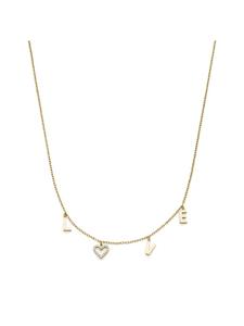 s.Oliver Золотое колье «Любовь»