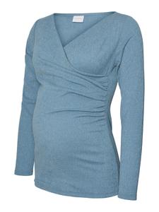 Рубашка MAMALICIOUS, небесно-голубой