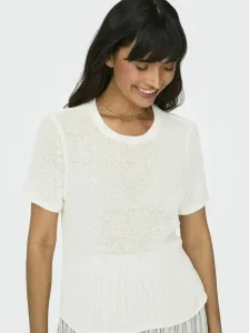 Onlsunny ss noos basic tshirt Only, Cloud Dancer