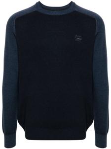 ETRO свитер с вышитым логотипом, синий