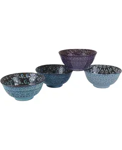 Набор из четырех мисок Ooh La La Terrin разных размеров, 24 унции Bia Cordon Bleu, assorted