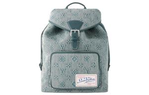 LOUIS VUITTON Рюкзак из прорезиненной ткани с кожаной отделкой