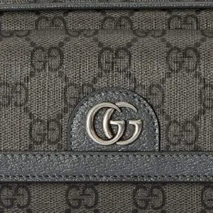 GUCCI Ophidia Canvas With Leather плечевая сумка, кроссбоди мужская Gray/Black