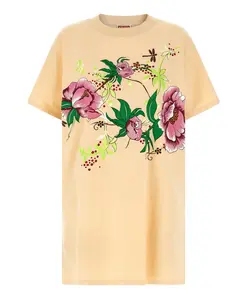 Платье-Кимоно с пионами Kenzo, розовый