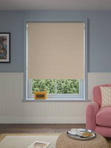 Льняная блэкаут/термо роллетная штора John Lewis, Putty