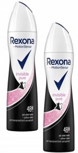 Rexona Invisible Pure, аэрозоль-антиперспирант, 2x150 мл
