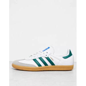 Бело-зеленые кроссовки adidas Originals Samba OG