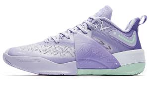 Баскетбольные кроссовки Poison Tooth PRO2.0SE мужские с низким верхом фиолетового цвета Qiaodan