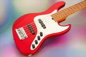 Бас-гитара Sadowsky MetroExpress 21 лад Vintage JJ, 5 струн, цвет Candy Apple Red Metallic, высокополированная дека из клена