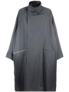 Yohji Yamamoto куртка из шерстяного габардина с перекрестной молнией, черный