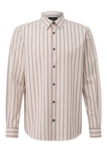 s.Oliver Рубашка на пуговицах Regular fit в светло-бежевом цвете