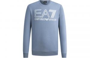Свитер EA7 SS24 Мужской Синий EMPORIO ARMANI