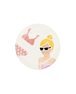 Тарелка салата «Ривьера» VIETRI, цвет pink bikini