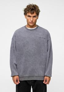 Толстовка zibi London OVERSIZED ACID WASHED, Smoked/Metallic Grey