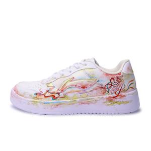 Li Ning Floating Boat Dunhuang Flying, Graffiti, Hand Drawn Synthetic Leather Li-Ning, оранжевый красный