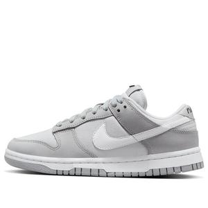 Кроссовки dunk low 'light smoke grey' Nike, серый