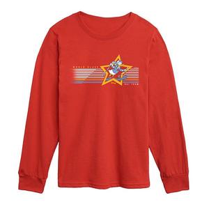 Футболка с длинным рукавом Boys 8-20 Donald Duck World Class Ski Team Disney, Red