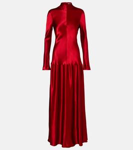 Платье макси из сатина Mila Fforme, Bright Red