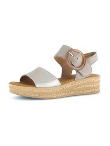 Gabor Босоножки на танкетке золотистого цвета