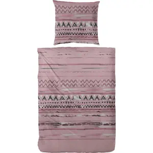 Постельное белье Primera «Постельное белье из сатина Мако этнический», цвет altrosa/rosenholz
